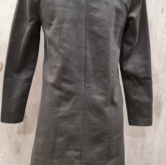 BCBGMAXAZRIA BLACK SWING DRESS WITH VEGAN LEATHER POCKETS SIZE S EUC - Picture 5 of 8